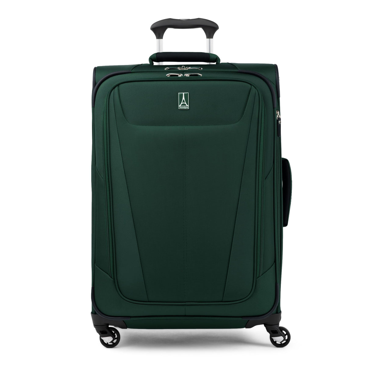Travelpro Maxlite 5 Softside Expandable Luggage with 4 Spinner Wheels, Lightweight Suitcase, Men and Women ( Green Forest , Checked-Medium 25-Inch ) Green Forest Checked Medium 25 Inch U3