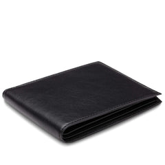 Bosca Men’s Wallet, Nappa Vitello Leather Executive I.D. Wallet with RFID Blocking ( Black , One Size ) Black One Size U6