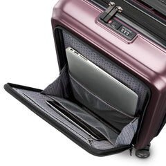 Samsonite Octiv Hardside Spinner ( Amethyst Purple , Front Pocket Carry-On 21 inch ) Amethyst Purple Front Pocket Carry On 21 Inch U5