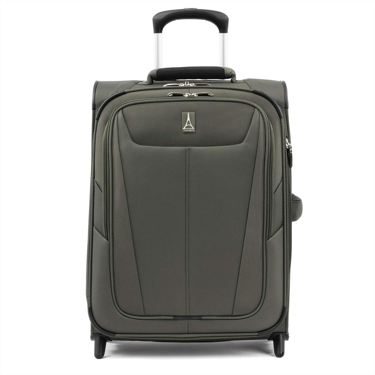 Travelpro Maxlite 5 Softside Expandable Upright 2 Wheel Luggage, Lightweight Suitcase, Men and Women Slate Green Carry On 20 Inch U3