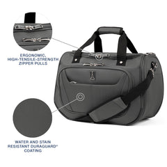 Travelpro Maxlite 5 Softside Lightweight Underseat Carry-On Travel Tote, Overnight Weekender Bag, Men and Women Shadow Grey One Size U4