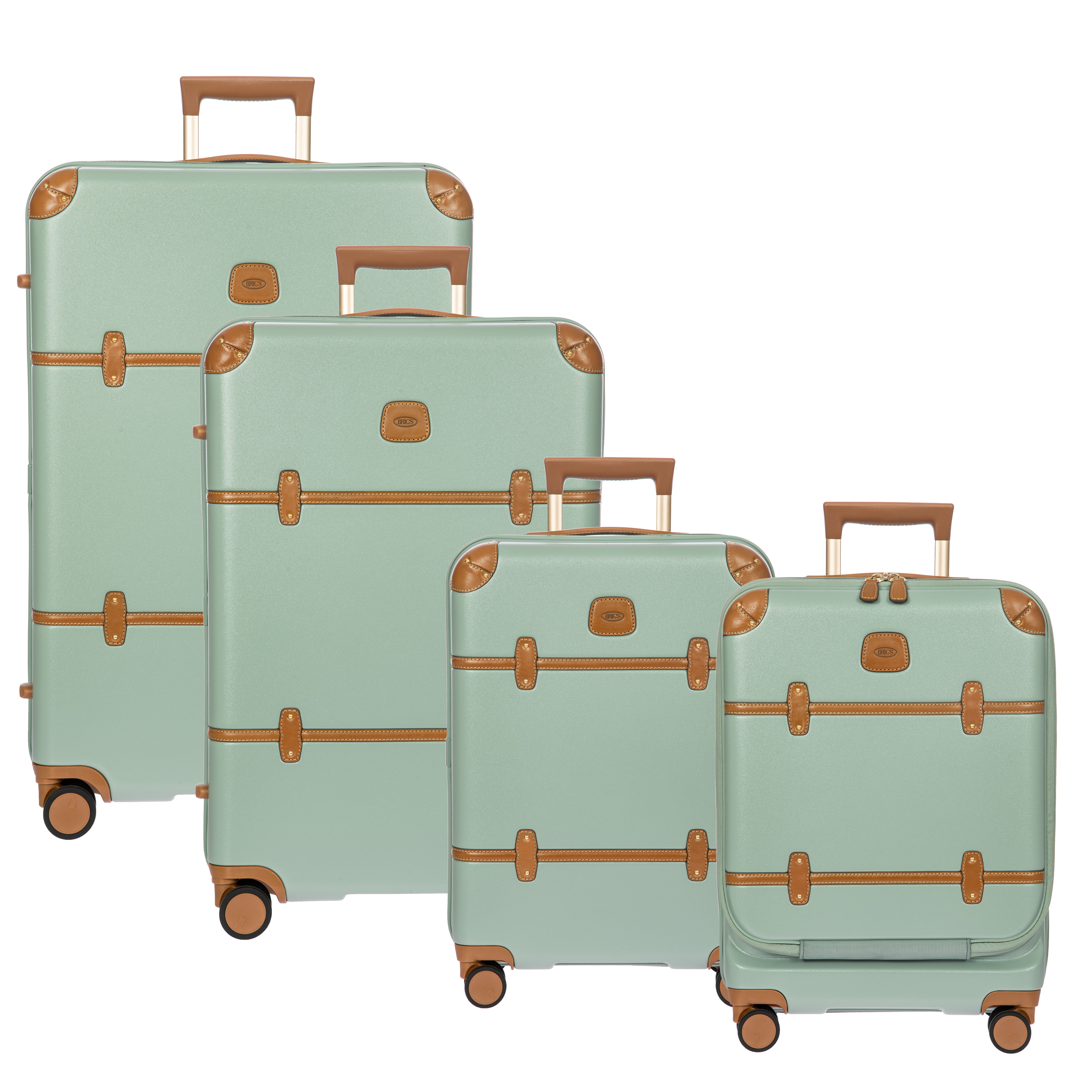 Bric's Bellagio 3.0 21" Carry-On Expandable Spinner w/Pocket ( Eucalyptus , 21-Inch w/ Pocket ) Eucalyptus 21 Inch W Pocket U1