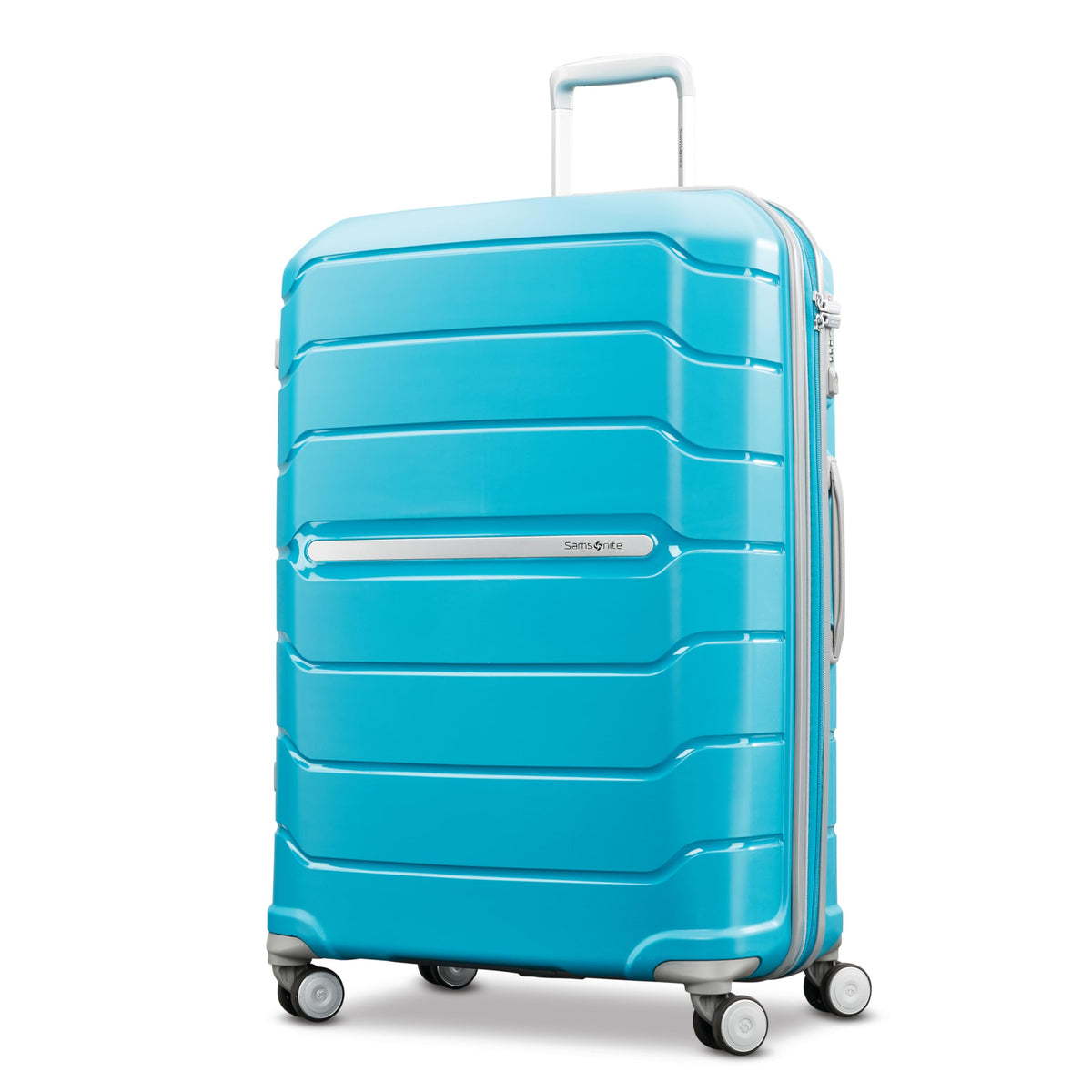 Samsonite Freeform Hardside Expandable with Double Spinner Wheels ( Ocean Blue , Checked-Large Spinner ) Ocean Blue Checked Large Spinner U9