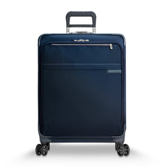 Briggs & Riley Baseline-Softside CX Expandable Medium Checked Spinner Luggage ( Navy , Checked-Medium 25-Inch ) Navy Checked Medium 25 Inch U1