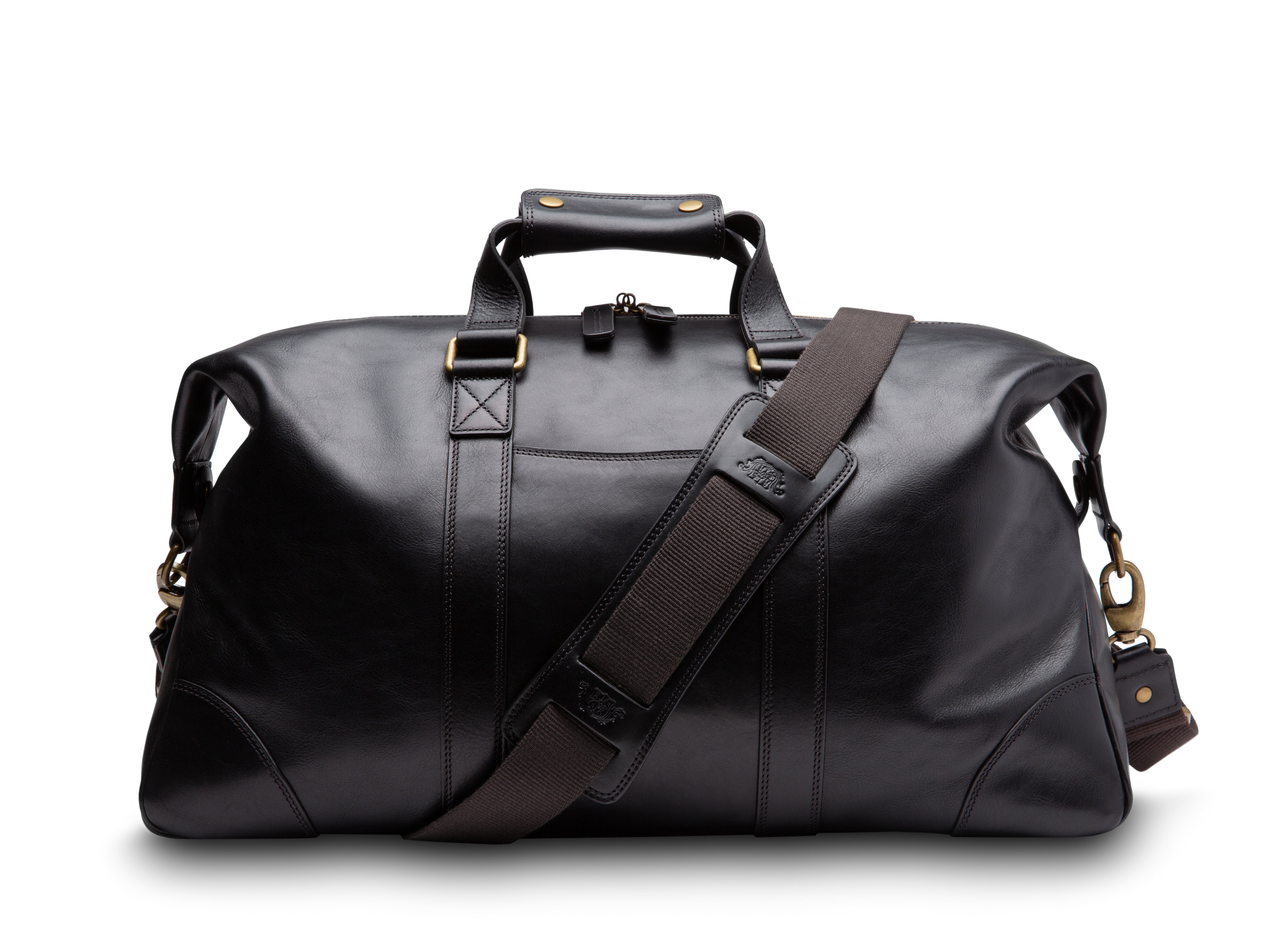 Bosca Men's Dolce Duffle Bag ( Black , One Size ) Black One Size U1