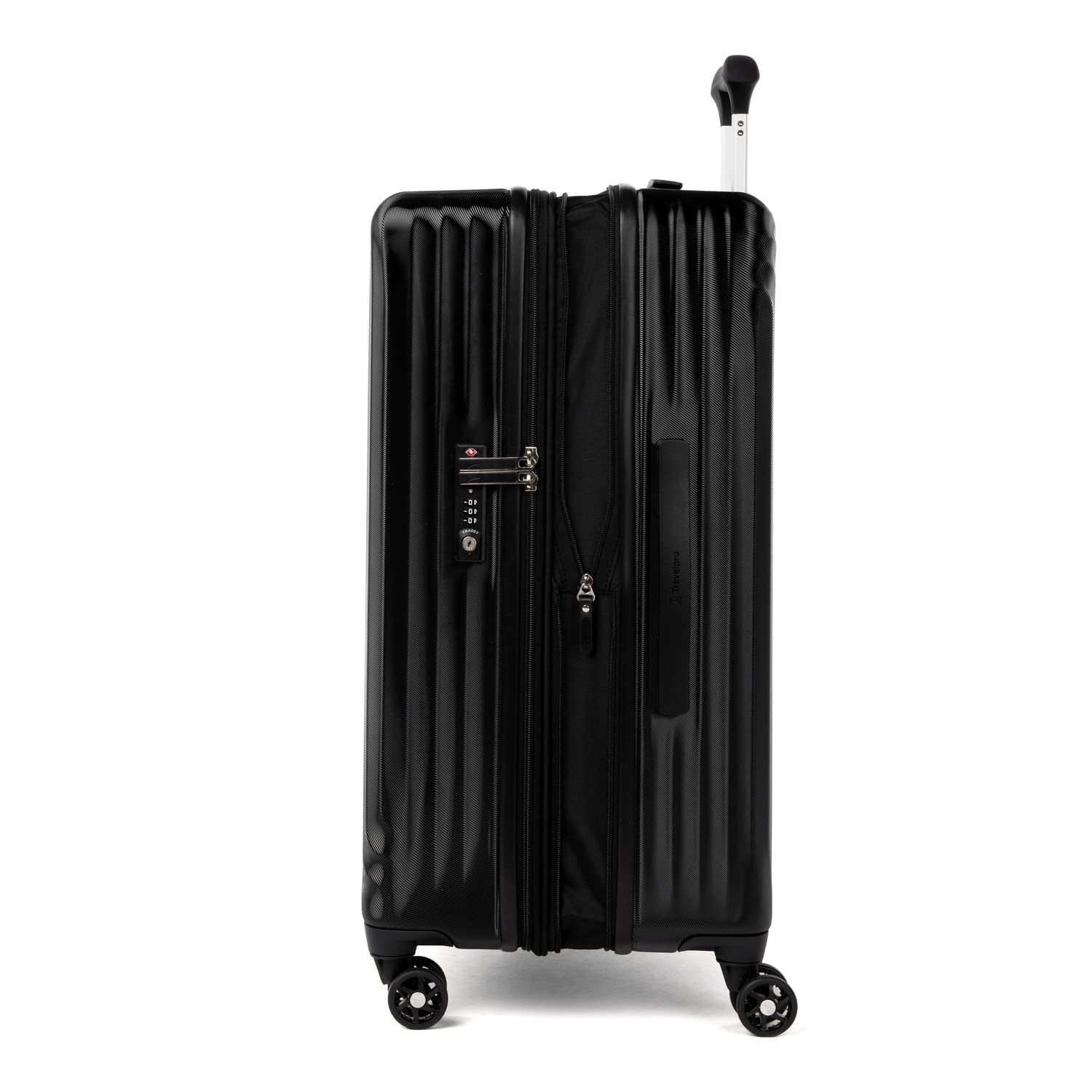 Travelpro Maxlite Air Hardside Expandable Luggage, 8 Spinner Wheels, Lightweight Hard Shell Polycarbonate Black Checked Medium 25 Inch U4