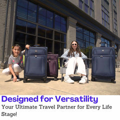 Skyway Epic Softside Expandable Luggage with Spinner Wheels ( Black , Carry-On 20-Inch ) Black Carry On 20 Inch U3