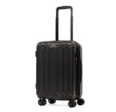 NONSTOP NEW YORK Luggage Expandable Spinner Wheels hard side shell Travel Suitcase Lightweight, TSA Lock, Double USB Port ( Black , Carry-On 21-Inch ) Black Carry On 21 Inch U8