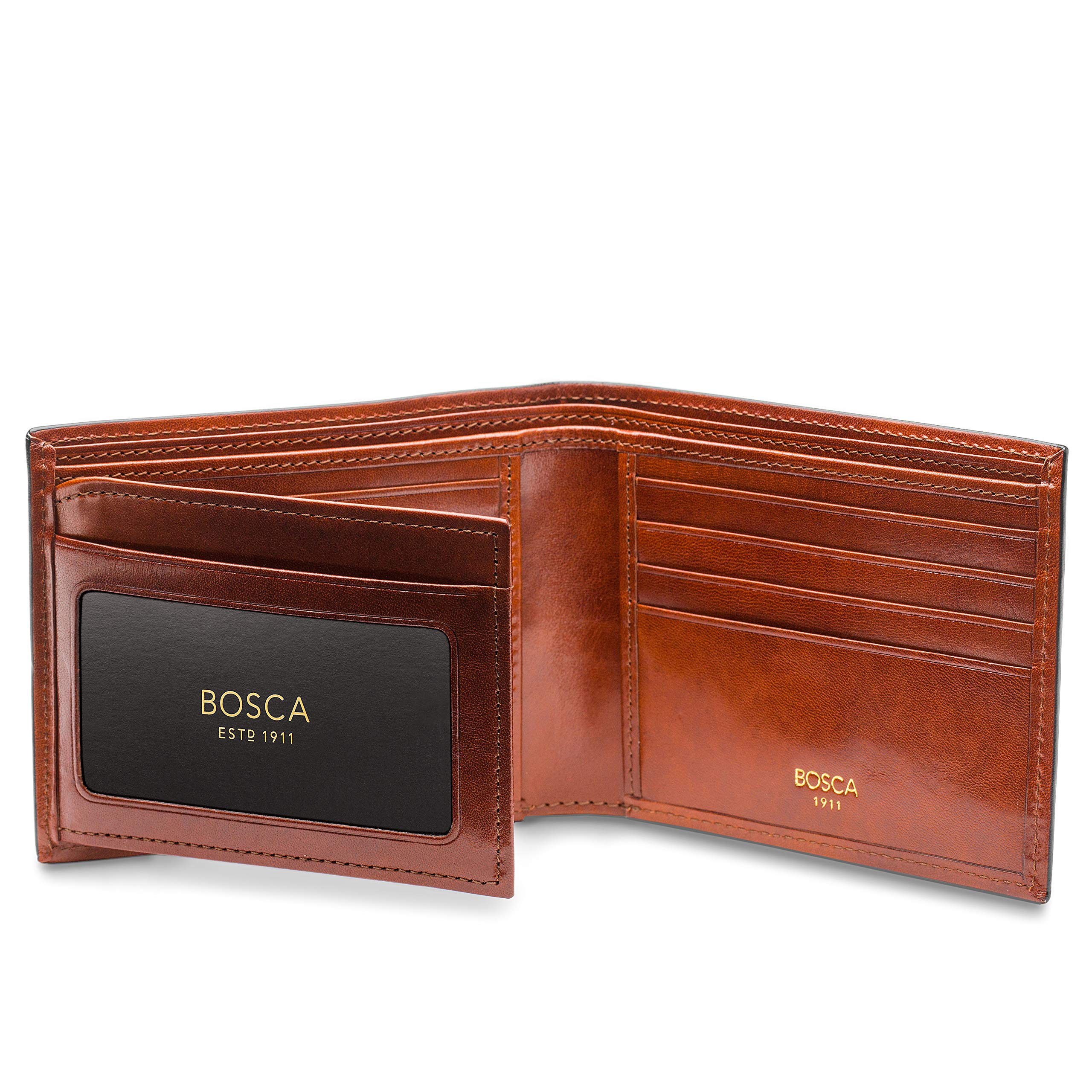 Bosca Old Leather Continental I.D. Wallet ( Amber , One Size ) Amber One Size U2