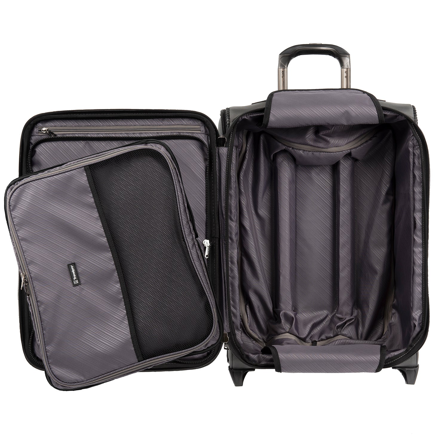 Travelpro Crew Versapack Max Carry-On Exp Rollaboard Titanium Grey Carry On 21 Inch U3