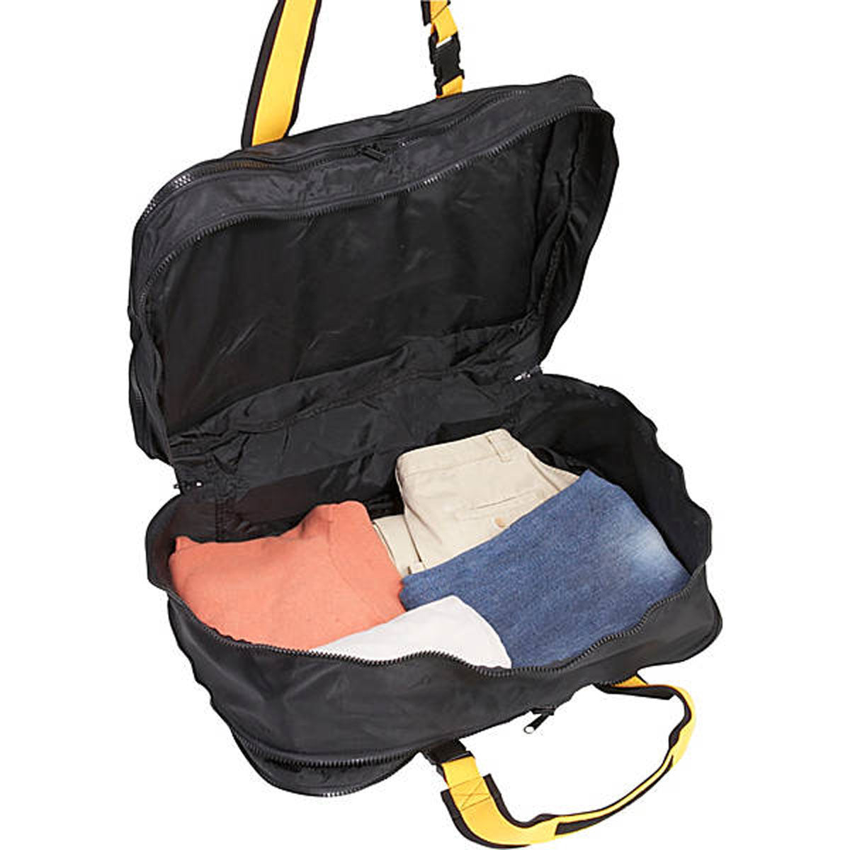 A.SAKS EXPANDABLE 21” Soft Carry On ( Black , 21-inch ) Black 21 Inch U2