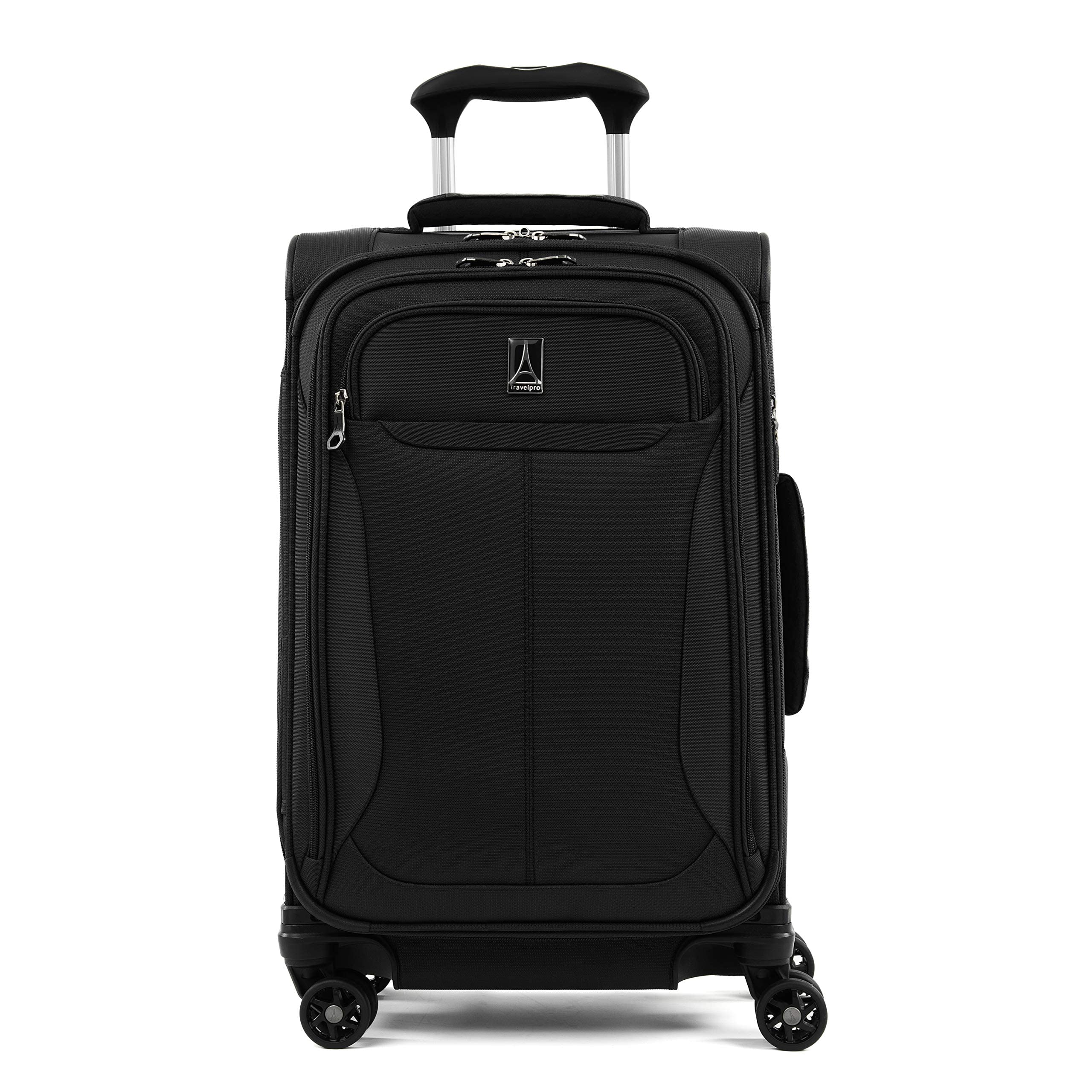 Travelpro Tourlite Softside Expandable Luggage with 4 Spinner Wheels, Lightweight Suitcase, Men and Women ( Black , Carry-On 21-Inch ) Black Carry On 21 Inch U53