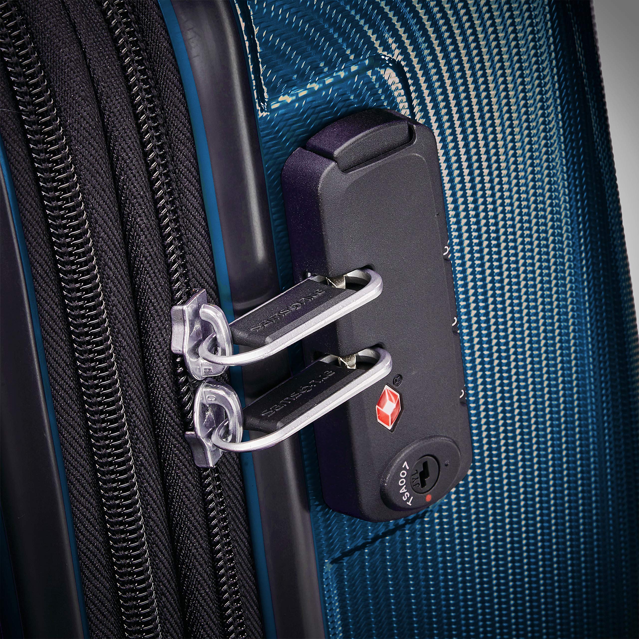 Samsonite Winfield 3 DLX Spinner ( Navy , Checked-Medium 25-Inch ) Navy Checked Medium 25 Inch U6