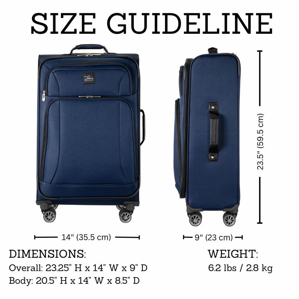Skyway Epic Softside Expandable Luggage with Spinner Wheels ( Surf Blue , Carry-On 20-Inch ) Surf Blue Carry On 20 Inch U3