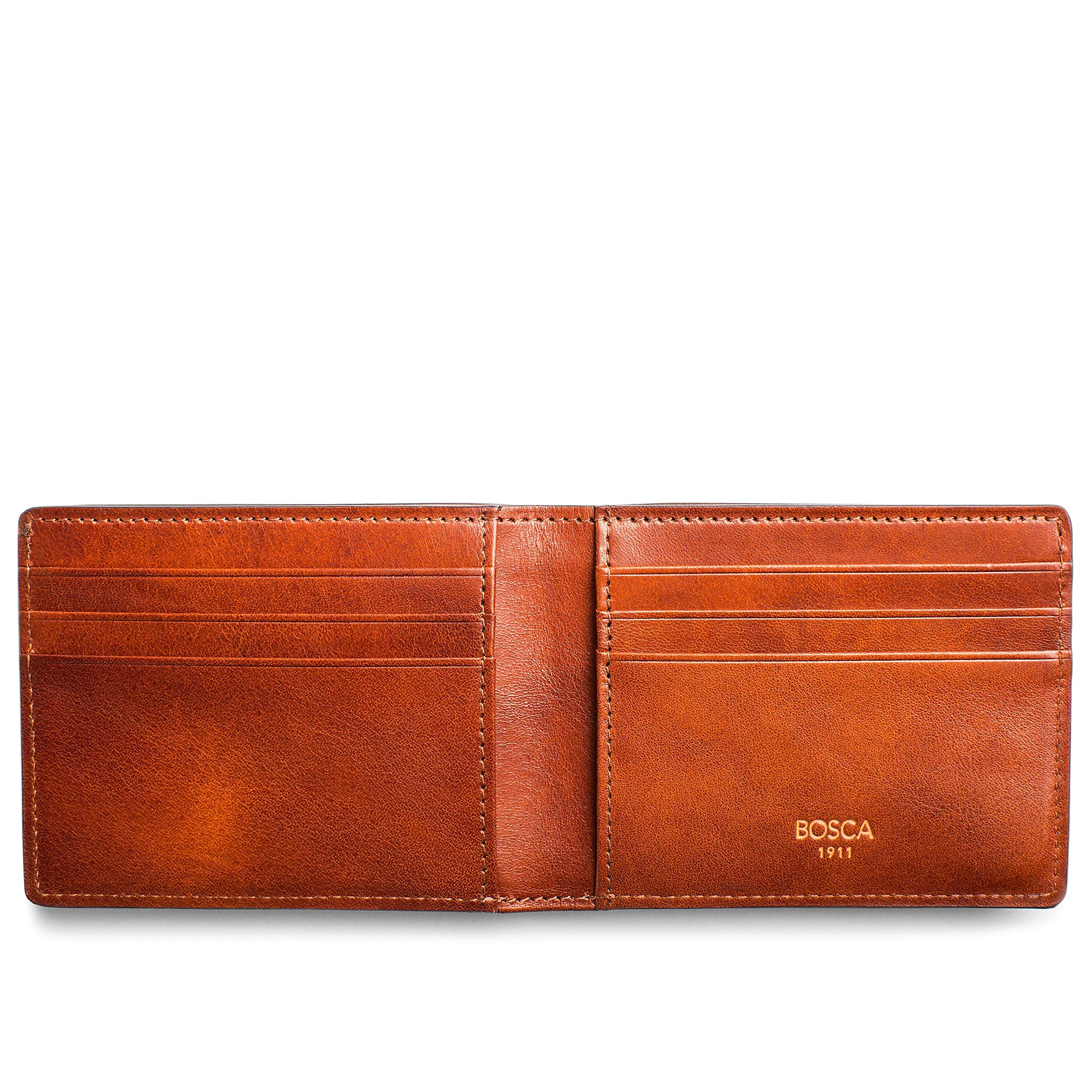 Bosca Men's Wallet, Dolce Small Bifold Wallet ( Amber , One Size ) Amber One Size U2