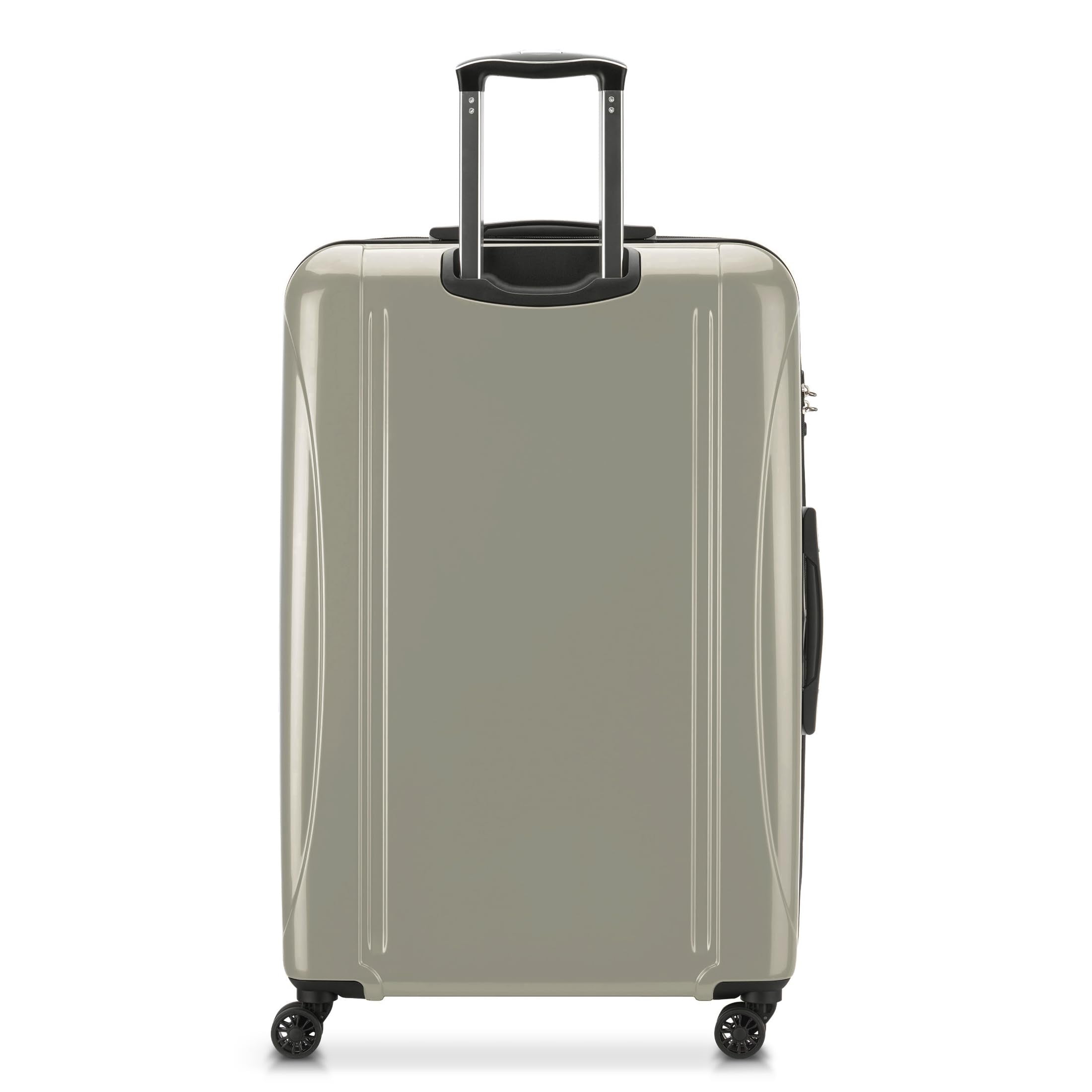 DELSEY Paris Helium Aero Hardside Expandable Luggage with Spinner Wheels ( Latte , Checked-Large 29 Inch ) Latte Checked Large 29 Inch U15