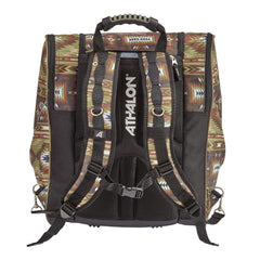 Athalon Everything Ski Boot Bag and Backpack Plus– Ski - Snowboard – Holds Everything – (Ski Boots, Helmet, Goggles, Gloves) ( Earth/Aztec , One Size ) Earth/Aztec One Size U1