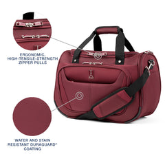 Travelpro Maxlite 5 Softside Lightweight Underseat Carry-On Travel Tote, Overnight Weekender Bag, Men and Women Burgundy 18 Inch U4