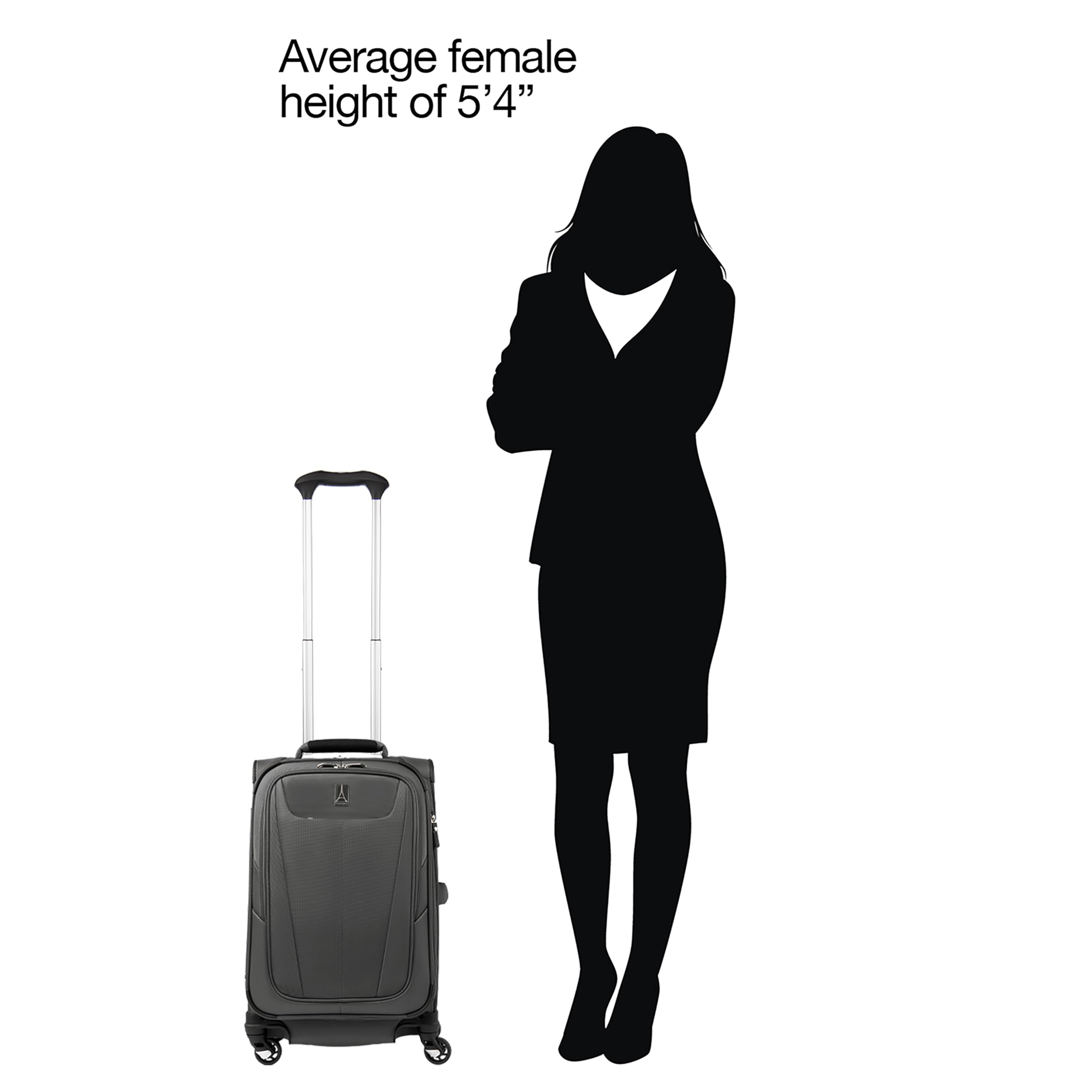 Travelpro Maxlite 5 Softside Expandable Luggage with 4 Spinner Wheels, Lightweight Suitcase, Men and Women Shadow Grey Compact Carry On 20 Inch U3