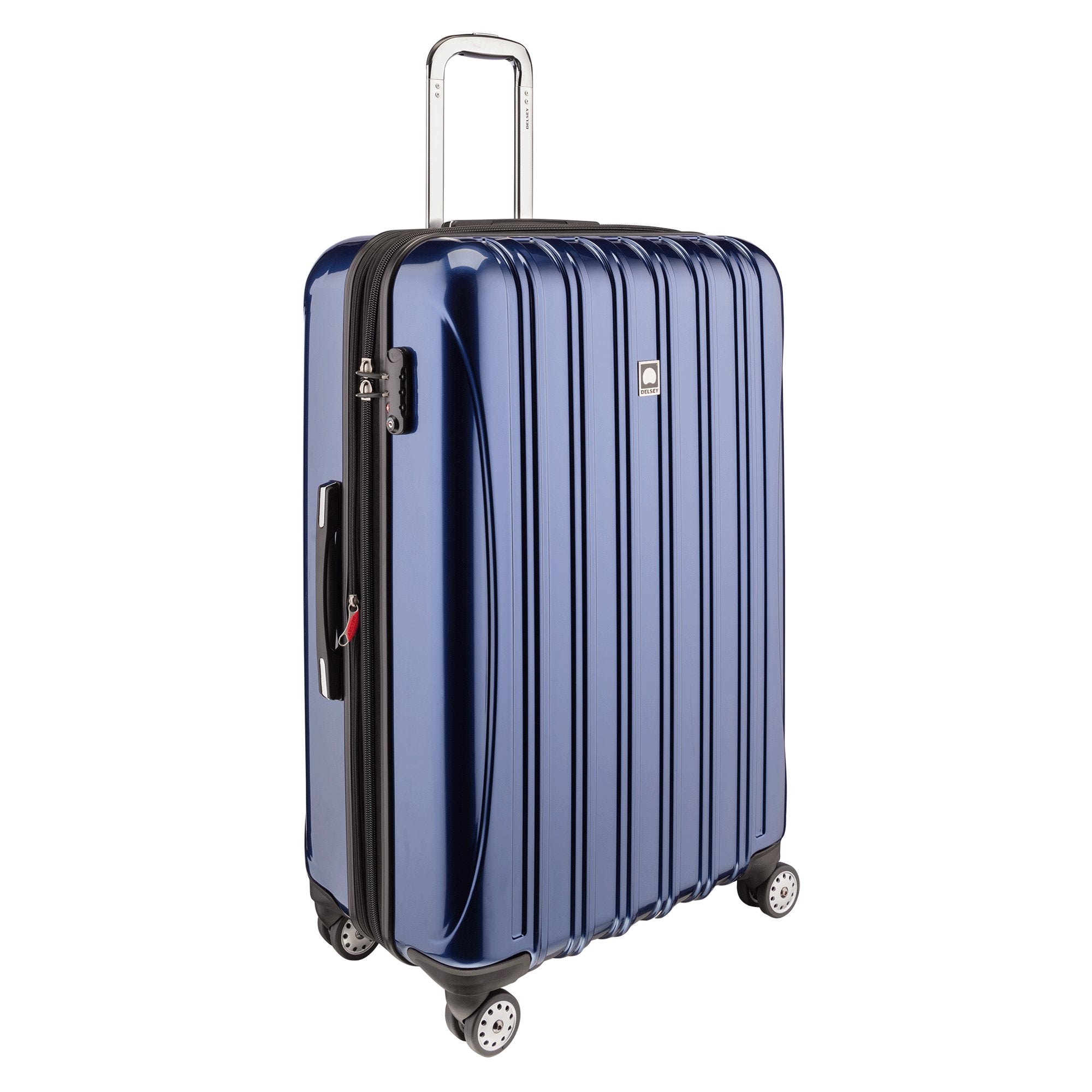 Delsey Helium Aero 29" Expandable Spinner Trolley ( Blue Cobalt , Checked-Large 29 Inch ) Blue Cobalt Checked Large 29 Inch U7