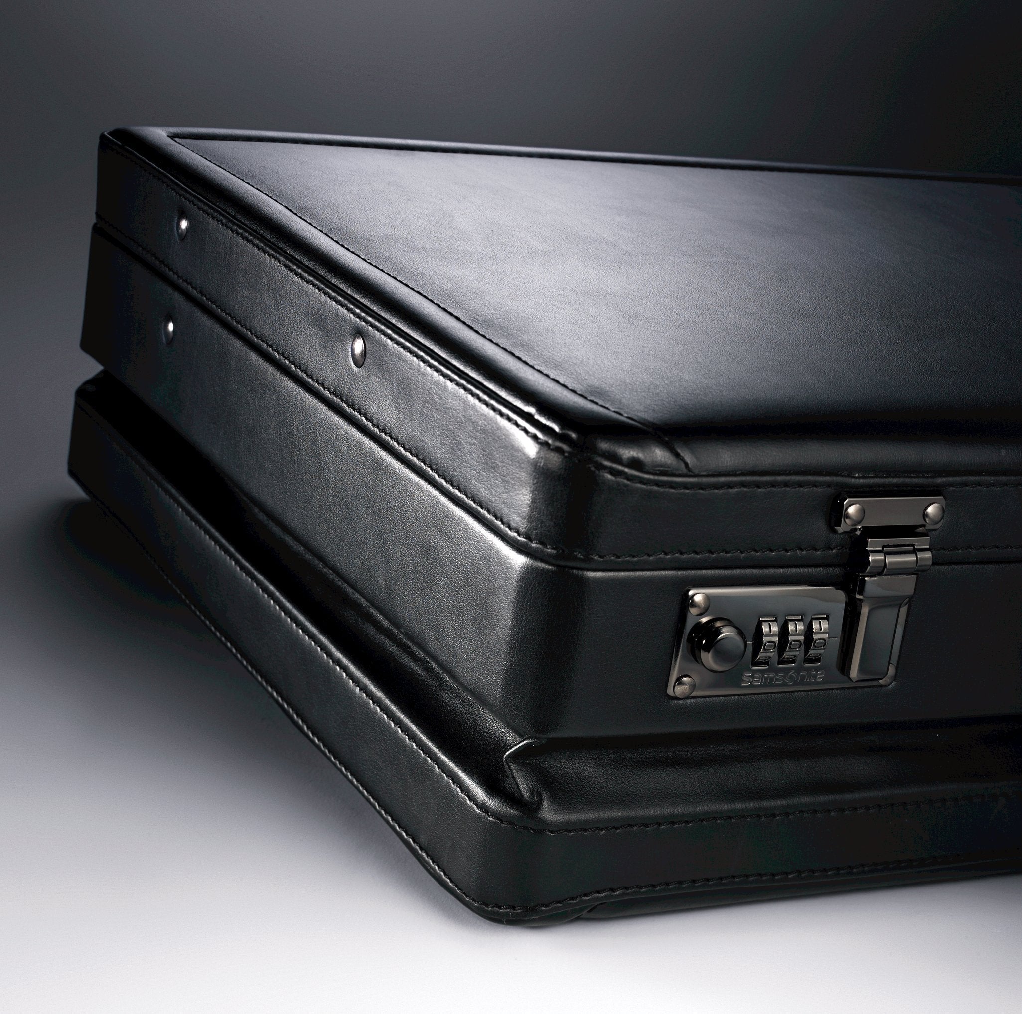Samsonite Bonded Leather Attache 15.6 Black One Size U2