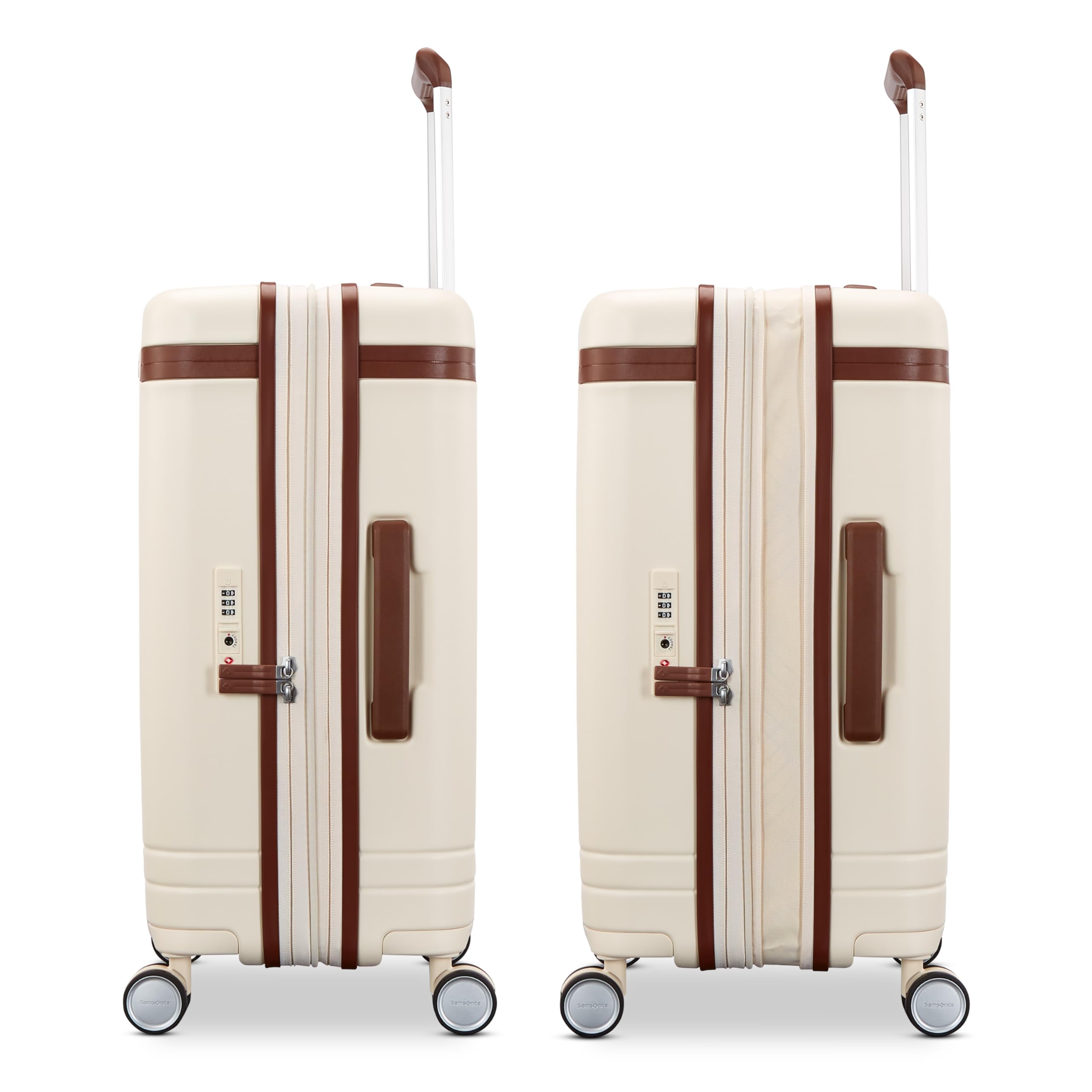 Samsonite Virtuosa Hardside Expandable Luggage with Spinner Wheels ( Off White , Carry-On 21-Inch ) Off White Carry On 21 Inch U11