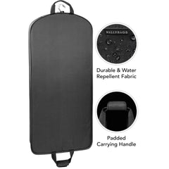WallyBags 52" Deluxe Travel Garment Bag ( Black , 52-inch ) Black 52 Inch U4