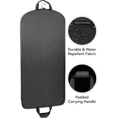 WallyBags 52" Deluxe Travel Garment Bag ( Black , 52-inch ) Black 52 Inch U1