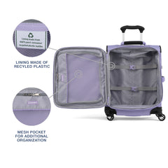 Travelpro Maxlite 5 Softside Expandable Luggage with 4 Spinner Wheels, Lightweight Suitcase, Men and Women ( Violet , Carry-on 19-Inch ) Violet Carry On 19 Inch U2