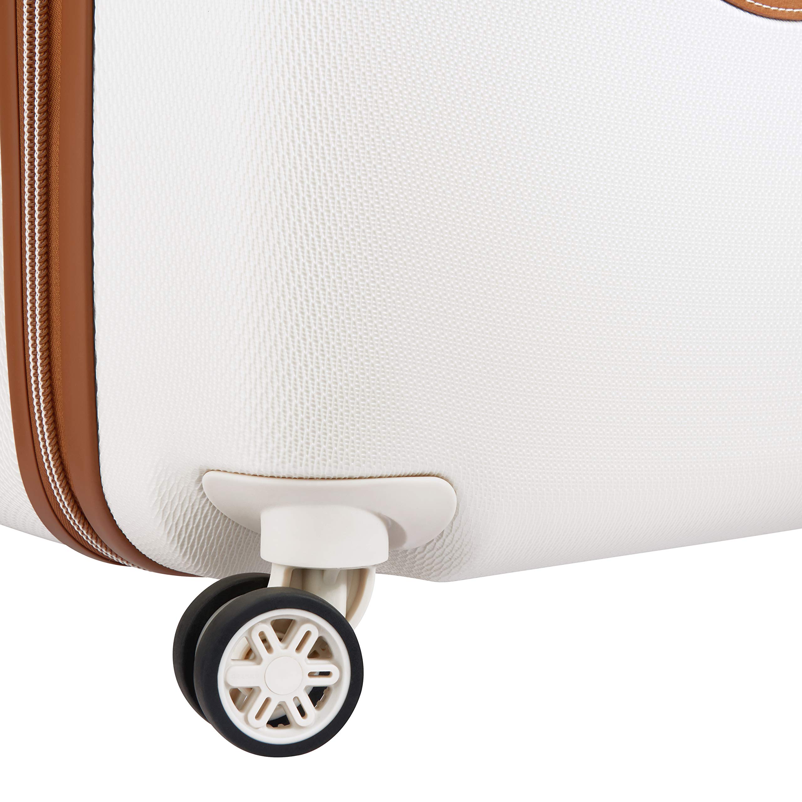DELSEY Paris Chatelet Hardside Luggage with Spinner Wheels ( Champagne White , Checked-Large 28 Inch ) Champagne White Checked Large 28 Inch U3