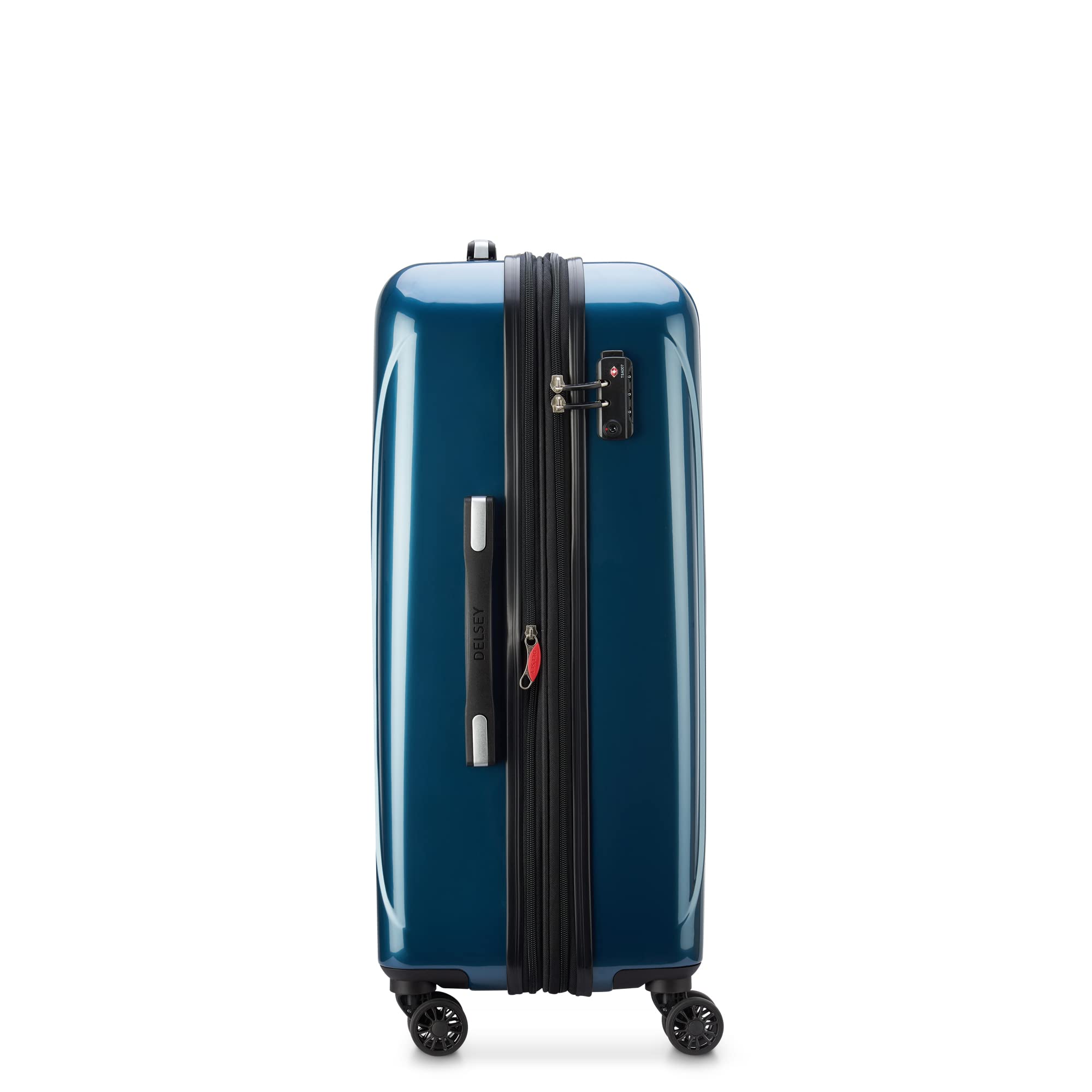DELSEY Paris Helium Aero Hardside Expandable Luggage with Spinner Wheels ( Teal , Checked-Medium 25 Inch ) Teal Checked Medium 25 Inch U16