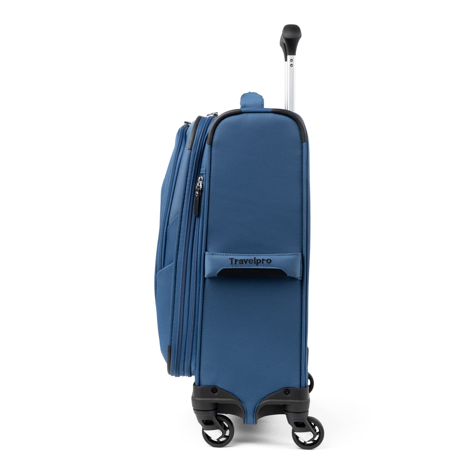 Travelpro Maxlite 5 Softside Expandable Luggage with 4 Spinner Wheels, Lightweight Suitcase, Men and Women Ensign Blue Carry On 19 Inch U6