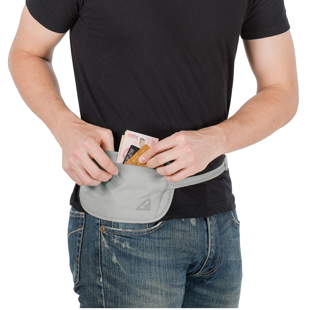 Pacsafe Coversafe X100 Anti-Theft RFID Blocking Waist Wallet ( Neutral Grey , One Size ) Neutral Grey One Size U4
