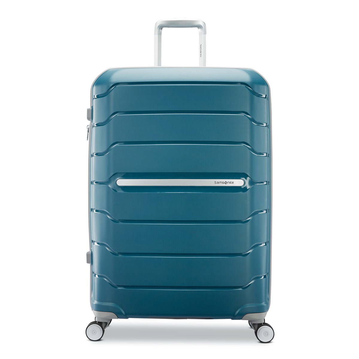 Samsonite Freeform Hardside Expandable with Double Spinner Wheels ( Dark Teal , Checked-Large 28-Inch ) Dark Teal Checked Large 28 Inch U4