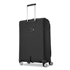 Samsonite Element Soft-Sided 25-Inch Lightweight Medium Checked Expandable Suitcase: Durable, 360 Spinner Wheels, Adjustable Telescopic Handle, 2 Front & 1 Side Pocket ( Black , 25-Inch Checked-Medium ) Black 25 Inch Checked Medium U13