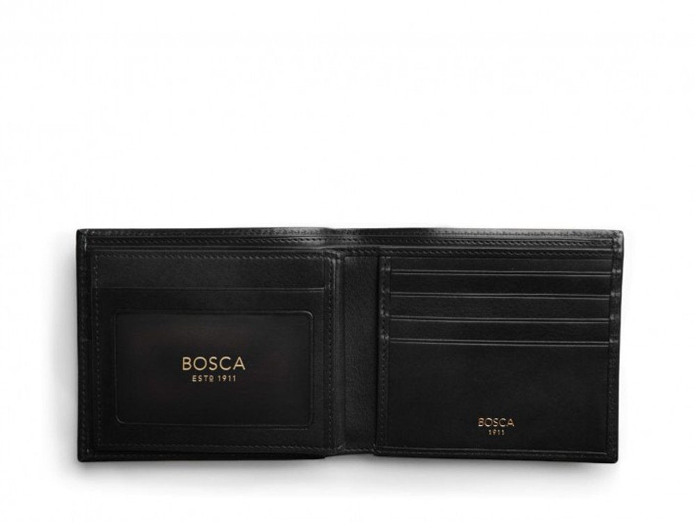 Bosca Men's Old Leather Collection - Eight-Pocket Deluxe Executive Wallet w/ Passcase U1