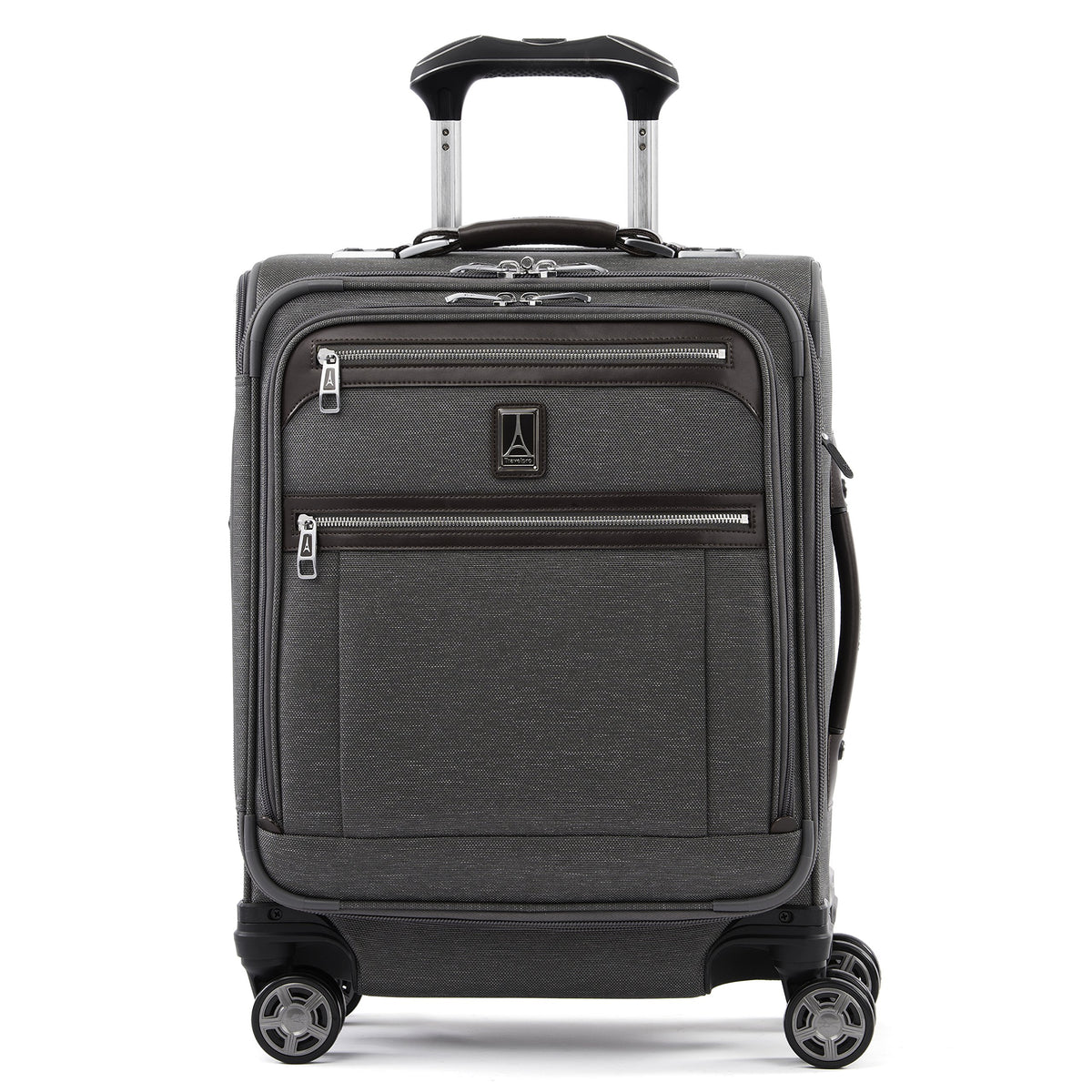 Travelpro Platinum Elite Softside Expandable Checked Luggage, 8 Wheel Spinner Large Suitcase, TSA Lock, Men and Women ( Vintage Grey , Carry-On 19-Inch ) Vintage Grey Carry On 19 Inch U4