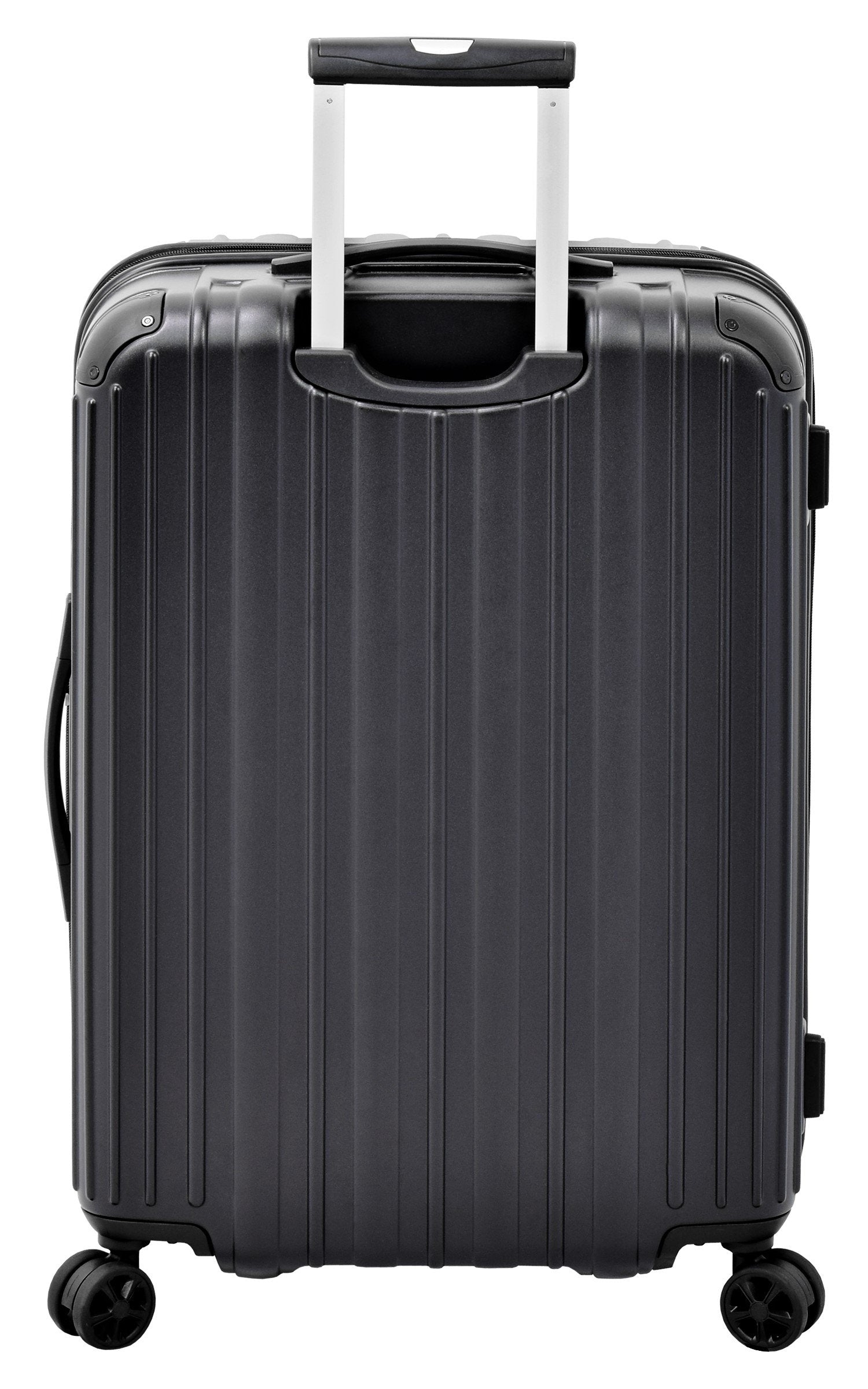 London Fog Heathrow 25-Inch Expandable Hardside Spinner Black One Size U1