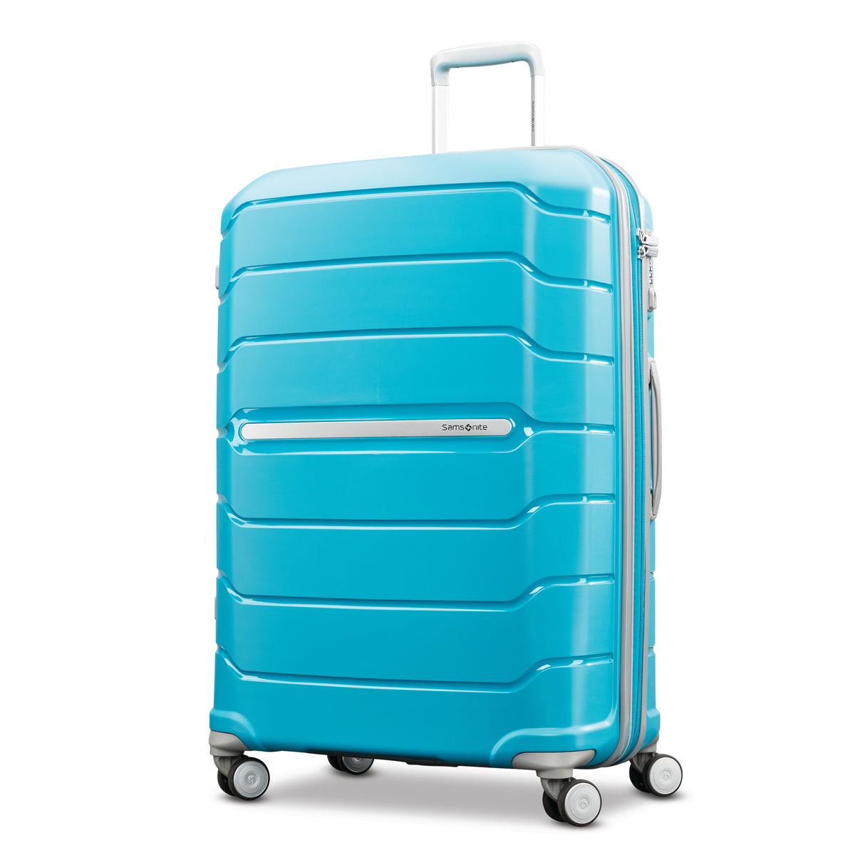 Samsonite Freeform Hardside Expandable with Double Spinner Wheels ( Ocean Blue , Checked-Large 28-Inch ) Ocean Blue Checked Large 28 Inch U1
