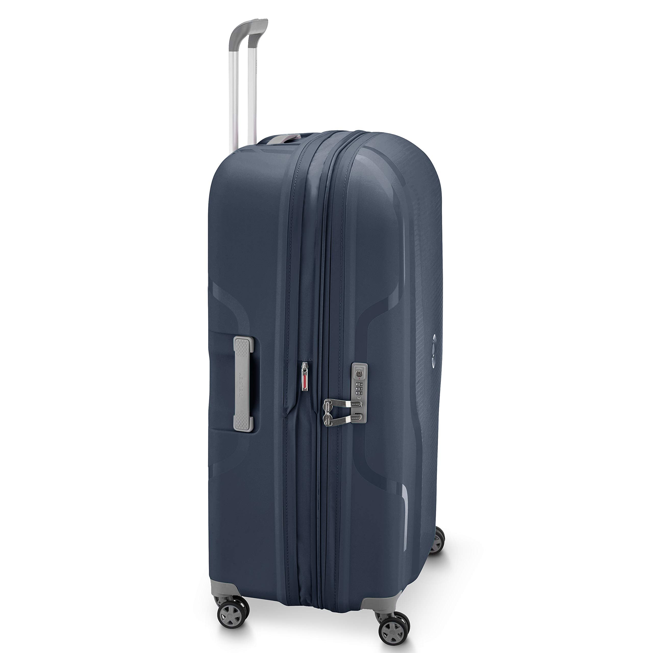DELSEY Paris Clavel Hardside Expandable Luggage with Spinner Wheels ( BLUE JEAN , Checked-Large 30 Inch ) BLUE JEAN Checked Large 30 Inch U6