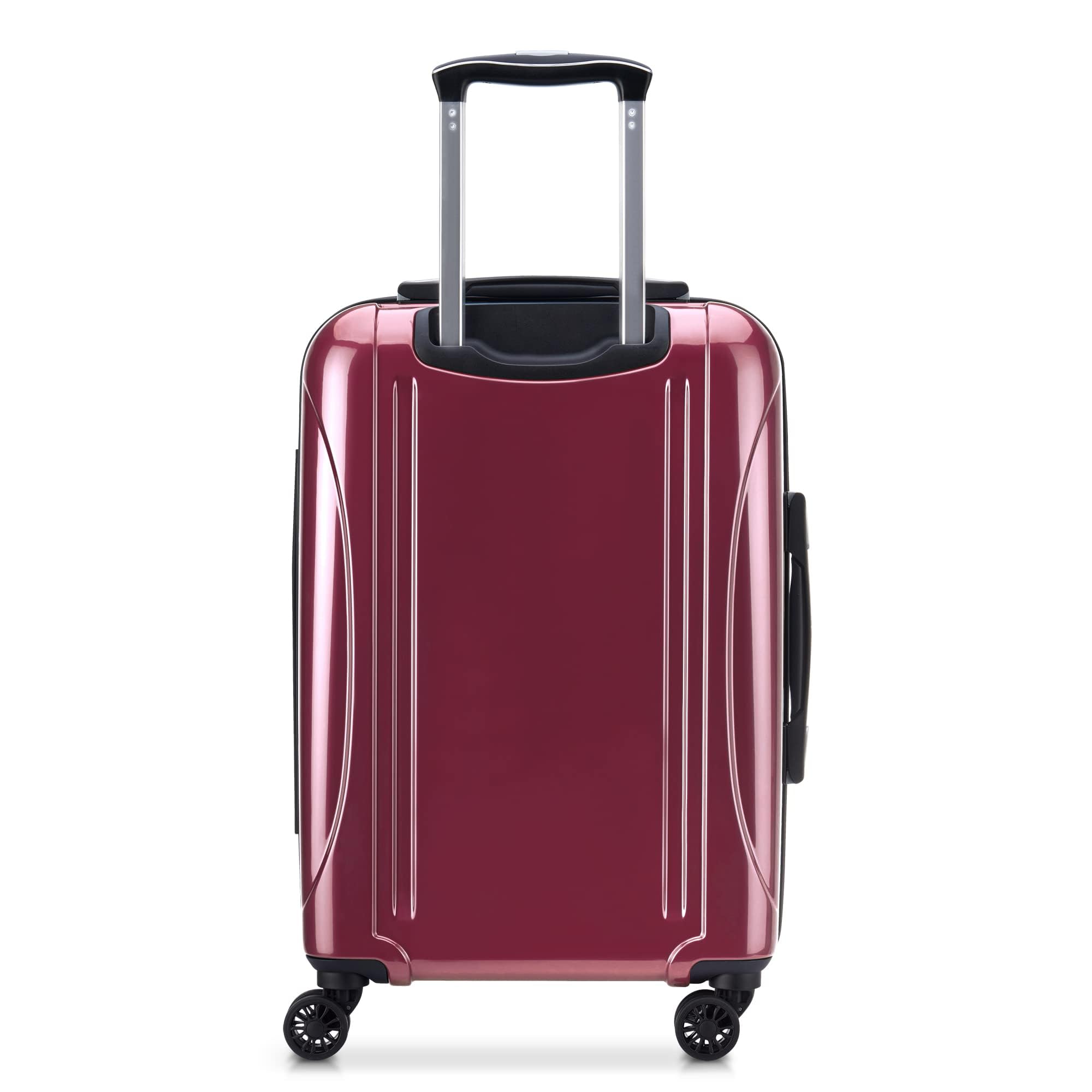 DELSEY Paris Helium Aero Hardside Expandable Luggage with Spinner Wheels ( Peony Pink , Carry-On 21 Inch ) Peony Pink Carry On 21 Inch U3