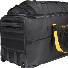 A.SAKS Luggage Lightweight Rolling Trolley Duffel with Wheels ( Black , One Size ) Black One Size U9