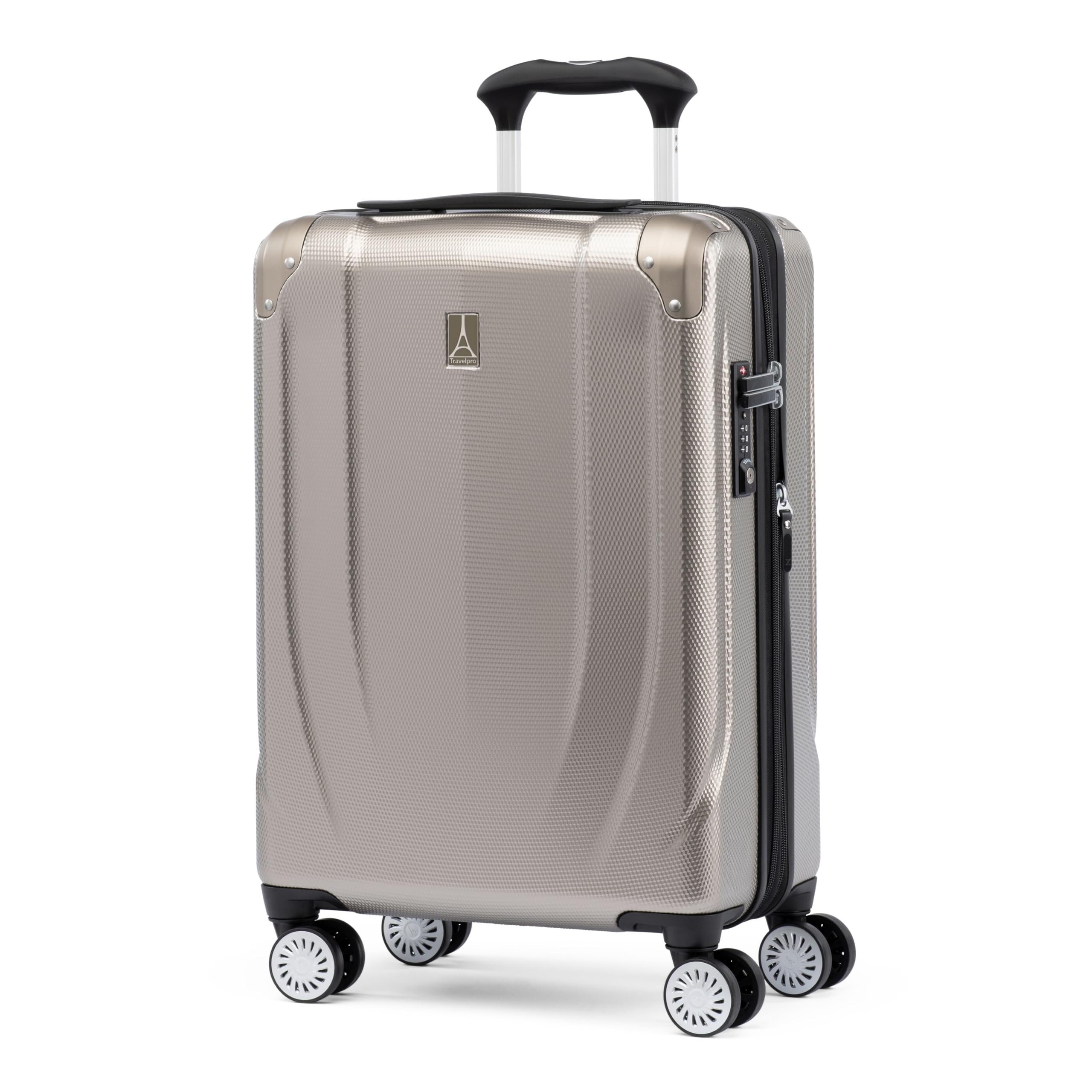 Travelpro Pathways 3 Hardside Expandable Luggage, 8 Spinner Wheels, Lightweight Hard Shell Suitcase ( Champagne , Carry On 21 Inch ) Champagne Carry On 21 Inch U10