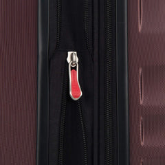 Delsey Alexis Lightweight Luggage, 4-Wheel Spinners Hardshell Suitcase, Expandable with TSA Lock  ( Burgundy , Checked-Large 29-Inch ) Burgundy Checked Large 29 Inch U7