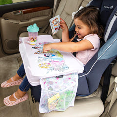 J.L. Childress Disney Baby by 3-in-1 Travel Tray & iPad Tablet Holder, Car Seat Lap Tray for Toddlers & Kids ( Disney Princess , 12x16x3 Inch (Pack of 1) ) Disney Princess 12 X 16 X 3 Inch Pack Of 1 U3