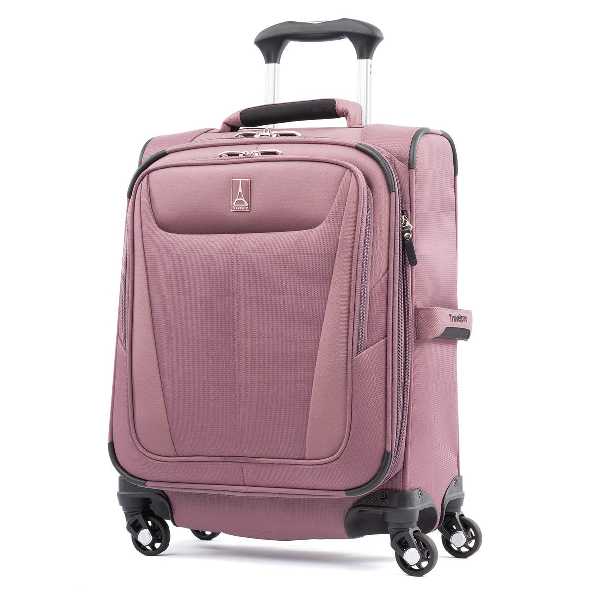 Travelpro Maxlite 5 Softside Expandable Luggage with 4 Spinner Wheels, Lightweight Suitcase, Men and Women Dusty Rose Pink Carry On 19 Inch U1