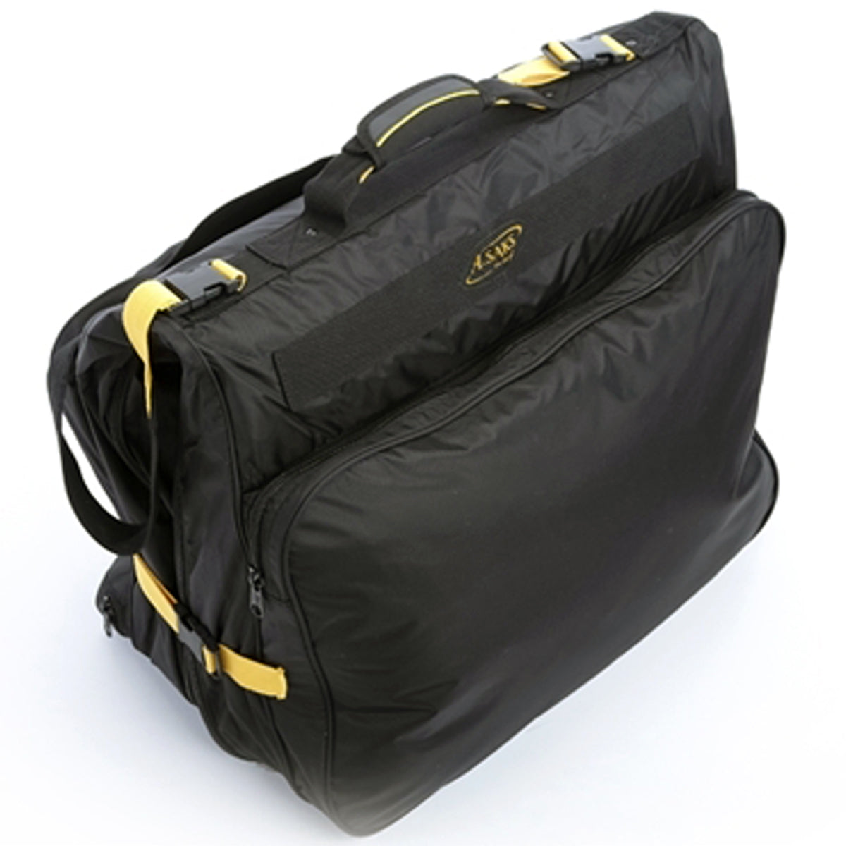 A.Saks EXPANDABLE Garment Bag ( Black , One Size ) Black One Size U4
