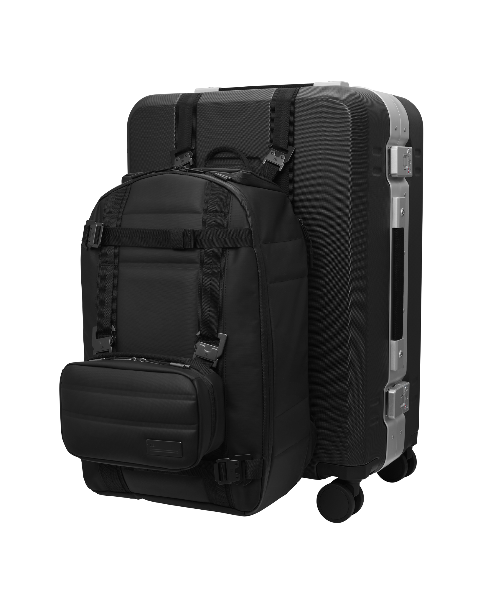 D_b_ Ramverk Pro Hardside Spinner Luggage Collection ( Silver , Checked-Medium ) Silver Checked Medium U1