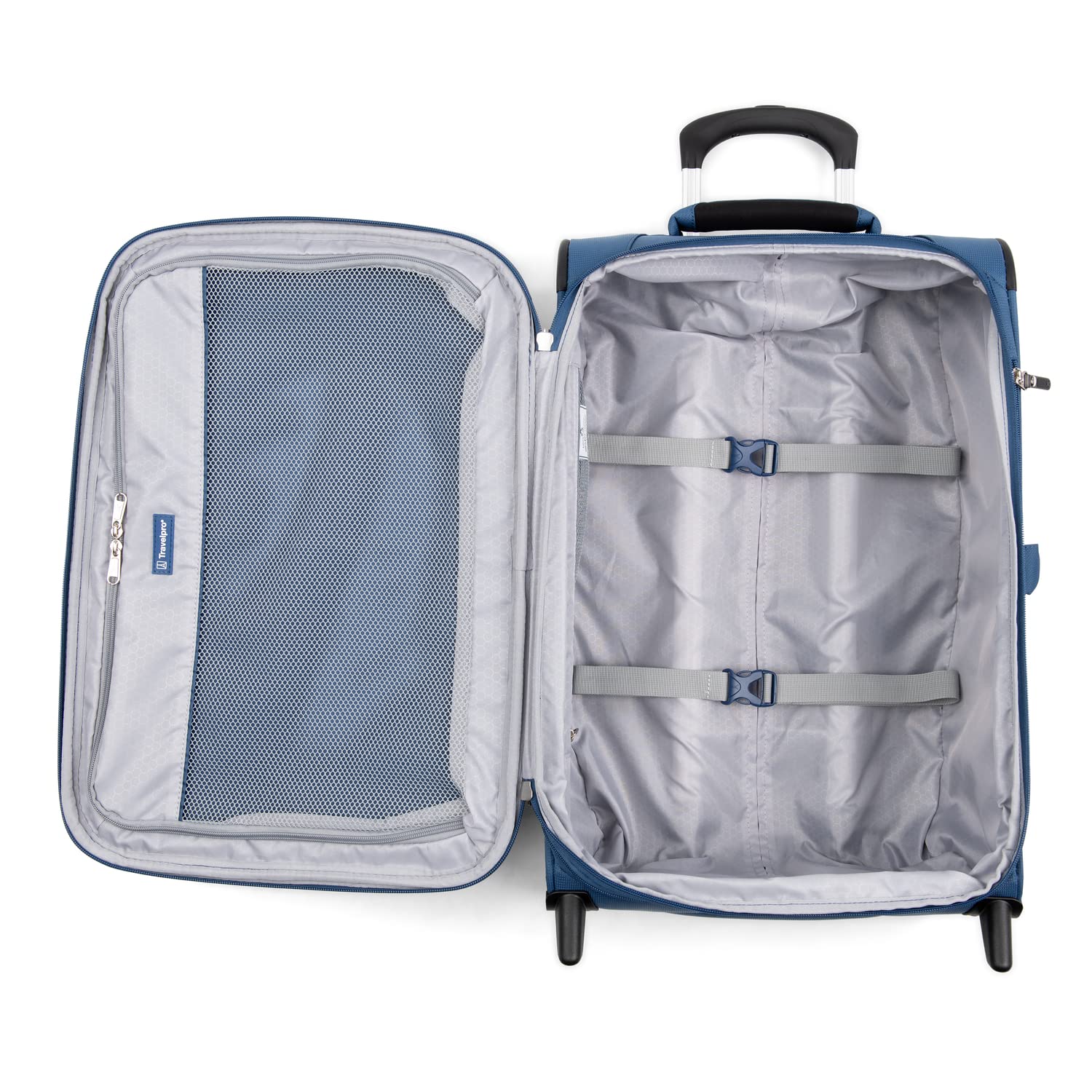 Travelpro Maxlite 5 Softside Expandable Upright 2 Wheel Luggage, Lightweight Suitcase, Men and Women ( Ensign Blue , Carry-on 22-Inch ) Ensign Blue Carry On 22 Inch U44