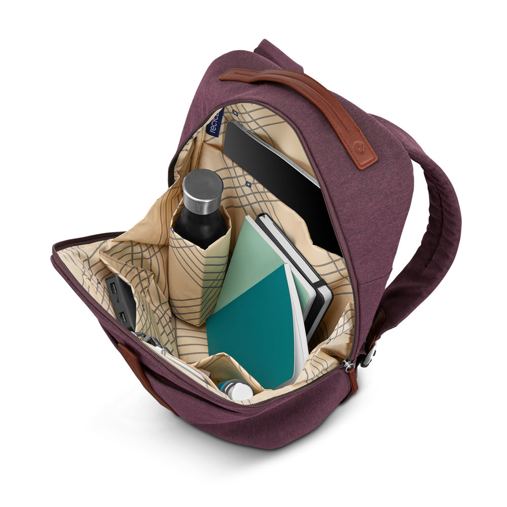 Samsonite Virtuosa Carry-On Travel Backpack with Padded Laptop Sleeve ( Merlot , One Size ) Merlot One Size U4
